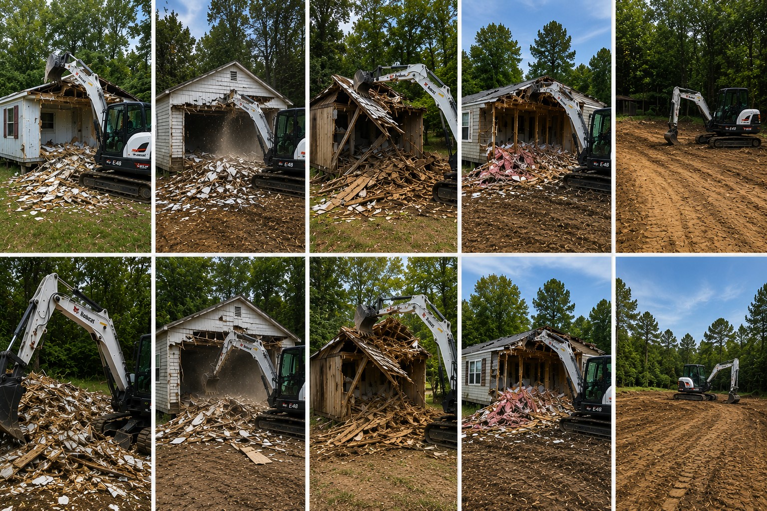 Demolition and job site debris clearing project