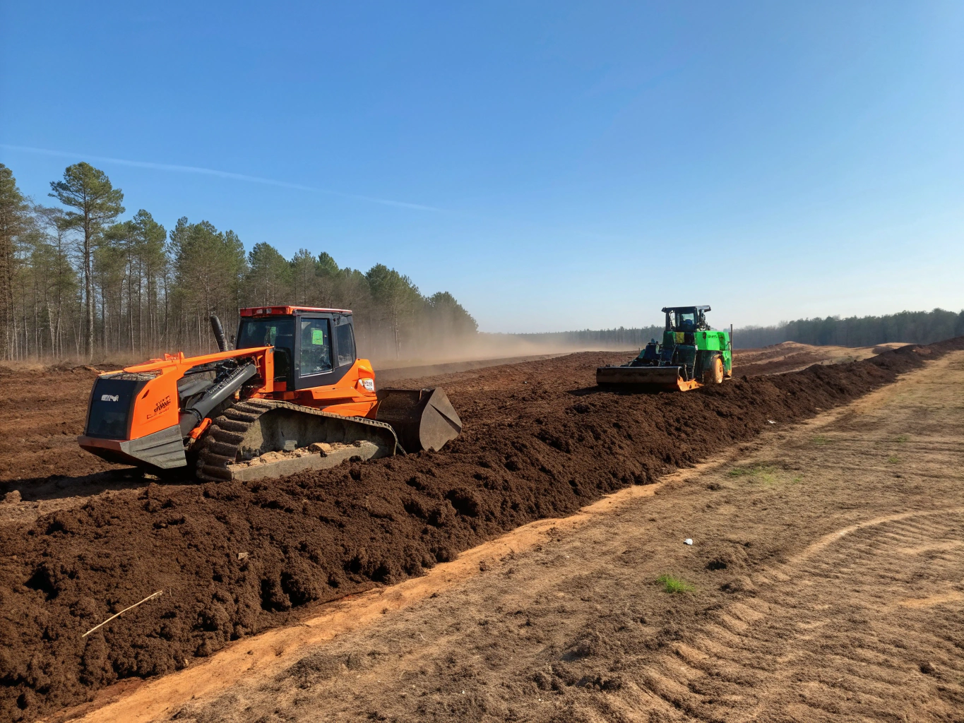 Cleared land equipment operations